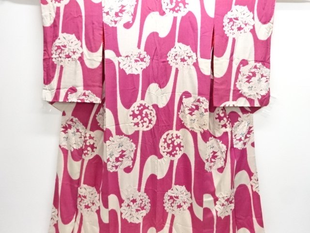 Japanese Kimono / Chirimen Kinsha Silk